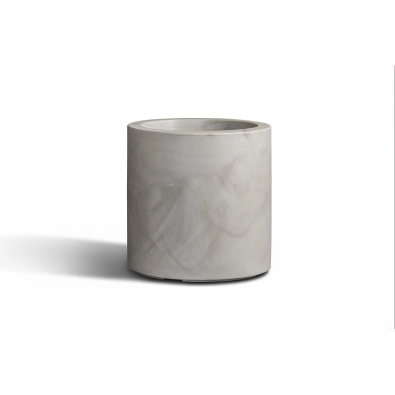 Vaso Cilindro Fenice in resina greystone da 85cm Elbi