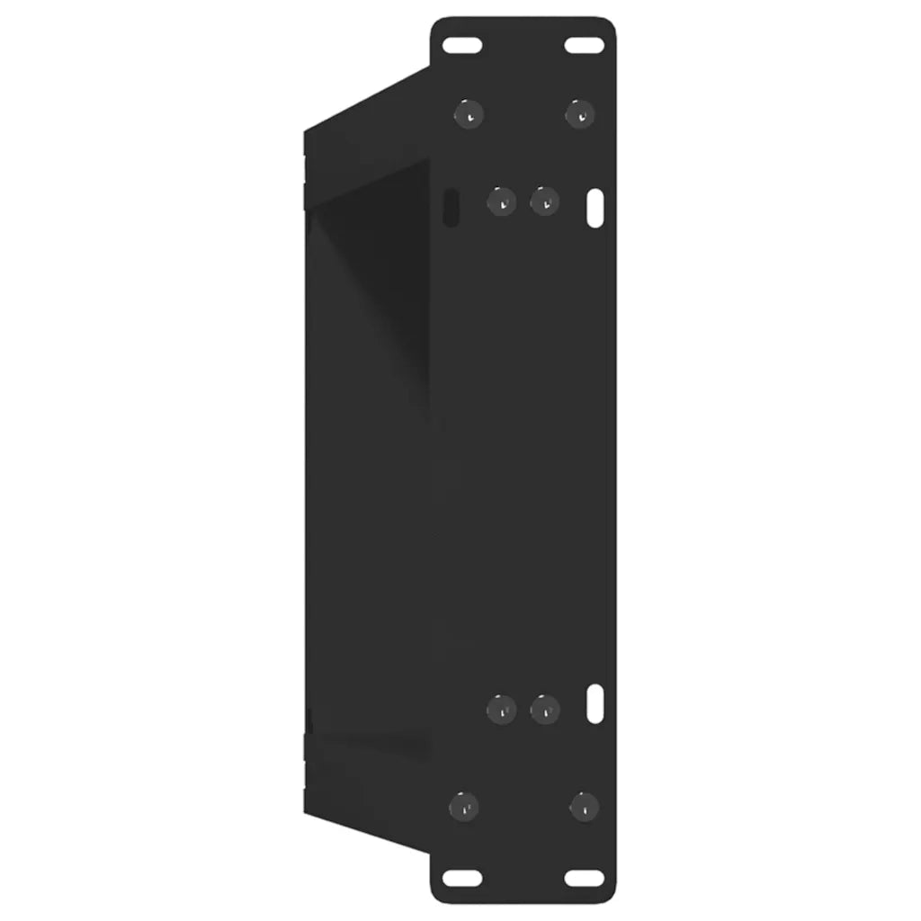 Gambe per Tavolino da Caff¨¨ a Forma di U 2 pz-Set di 2 Gamba per Tavolo Nere 28x(42-43) cm Acciaio 556790