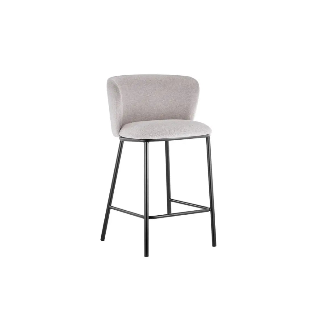 Sedia da banco ARTHUS – Tessuto beige – Design moderno H88,5 cm