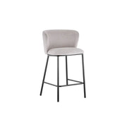 Sedia da banco ARTHUS – Tessuto beige – Design moderno H88,5 cm