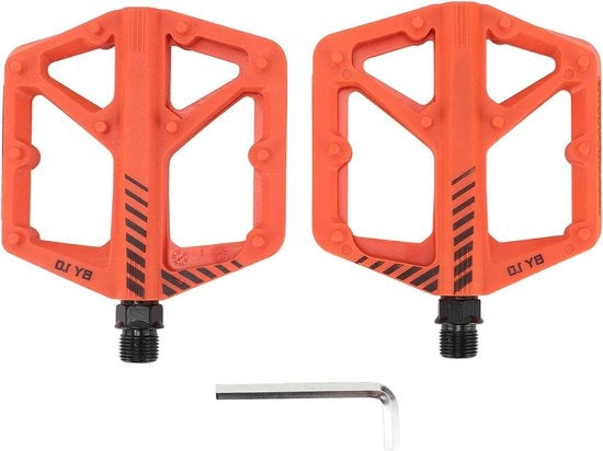 1 Paio di Pedali da Bicicletta Pianali con Spighe Antislittamento - Ultraresistente e Leggero - Adatto a la Maggiore Parte delle Biciclette per Adulti