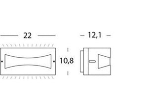 Applique da Esterno a LED 10W 3000K Sovil Marrone