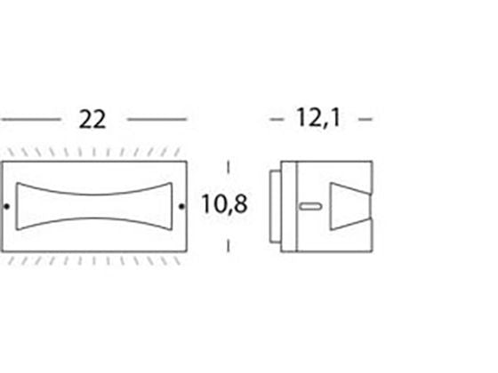 Applique da Esterno a LED 10W 3000K Sovil Marrone