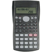 Trade Shop - Calcolatrice Scientifica 240 Funzioni Calcolo Integrato Display A Due Righe Lcd -