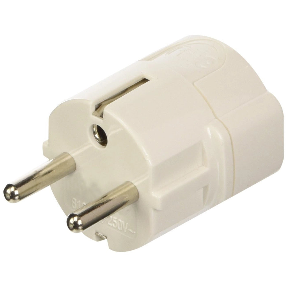 Trade Shop - Adattatore Con Spina Tedesca Schuko E Presa Bipasso 10-16a Riduzione Bosch -