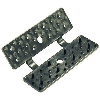CLIP BOTTONE LEGARETE OMBRA RETTANGOLARE ITALIA - CF=PZ 50- 1 confezioni