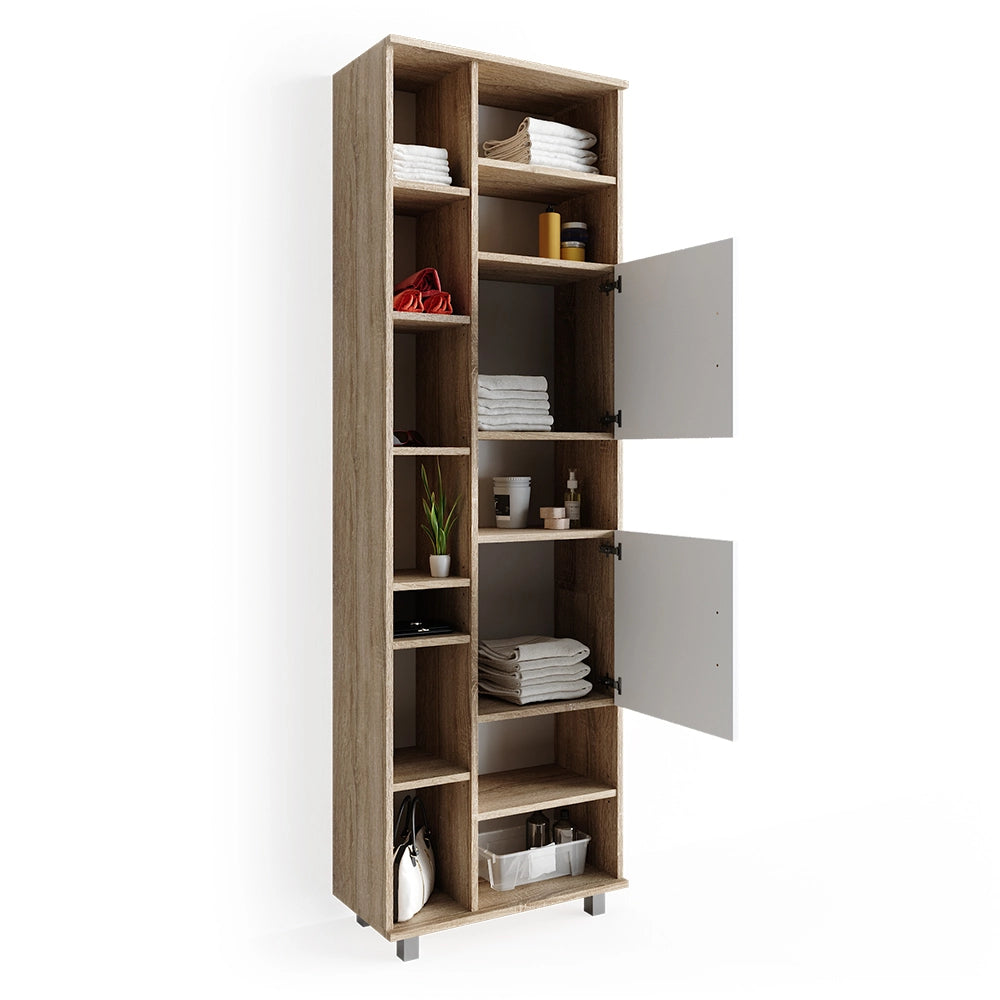 Mobile bagno alto Ilias Bianco/Sonoma 60 x 190 cm Vicco