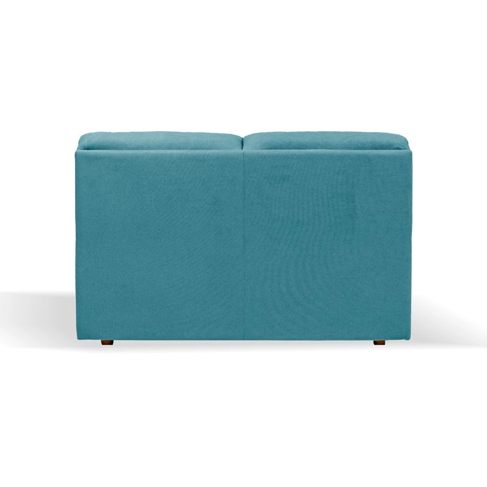 Divano 2 posti Alenda tessuto Roma colore verde acqua 160x98x92h