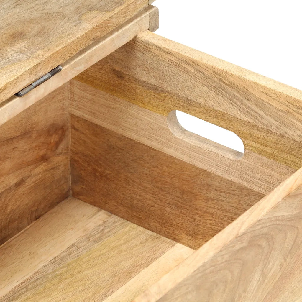 Baule 90x40x45 cm in Legno Massello di Mango CFW6184726