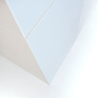 Camino a Bioetanolo da Pavimento 40x40x145 cm per Esterno Vulcano Bianco