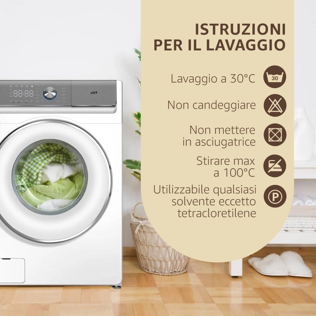 Tende per Interni Camera da Letto e Soggiorno Con Anelli - 140x280cm - 2 Pezzi Colore: PERLA