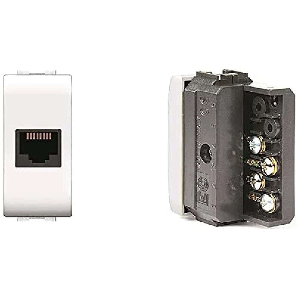 PRESA TELEFONICA 'MYLIFE' RJ11 Plug 6/4 - Bianco - EC ELETTROCANALI