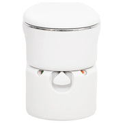 Toilette Integrata da Campeggio Bianca 24x17 L HDPE e Acciaio 154409