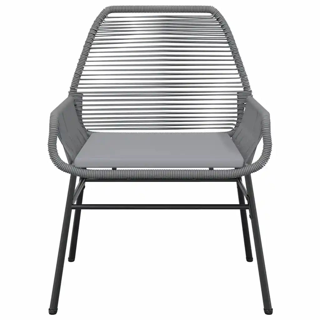 Set da Pranzo da Giardino 7 pz con Cuscini Polyrattan Vetro