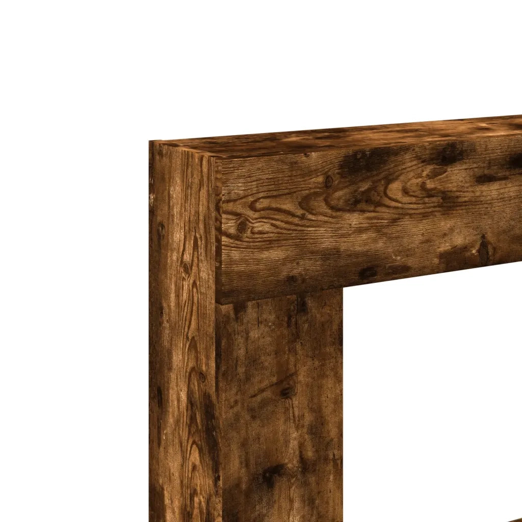 Cornice per Camino Rovere Fumo 81x18x82 cm in Truciolato CFW7625738