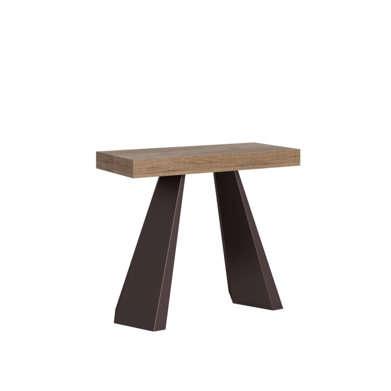 Consolle allungabile 90x40/196 cm Diamante Small Premium telaio Orso - Quercia Natura