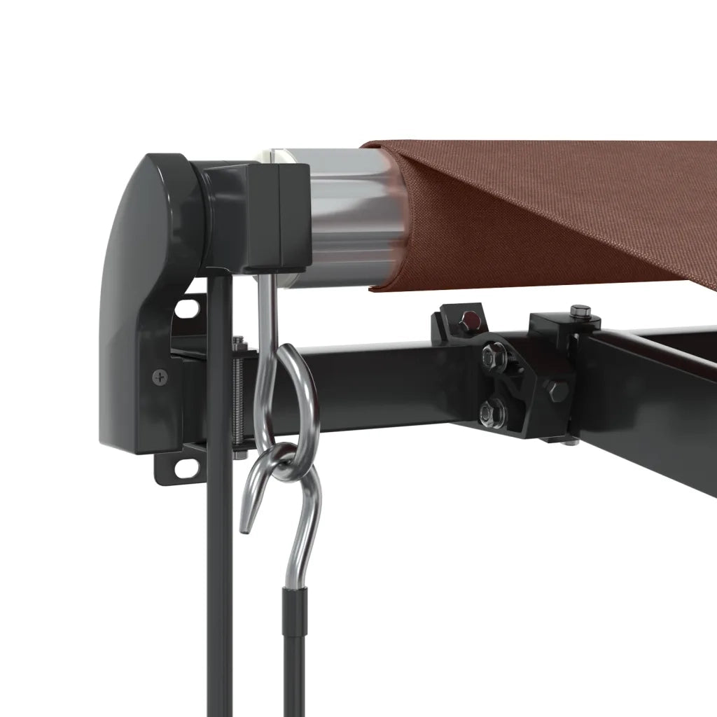 vidaXL Tenda da Sole Retrattile Automatica Marrone 450x350 cm