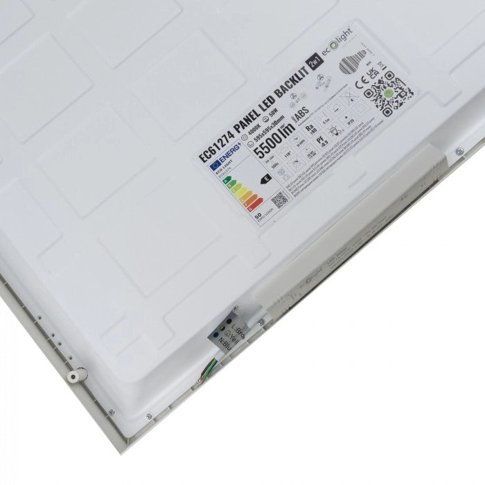 Pannello LED 60x60 50W 4000K bianco quadrato Ecolight