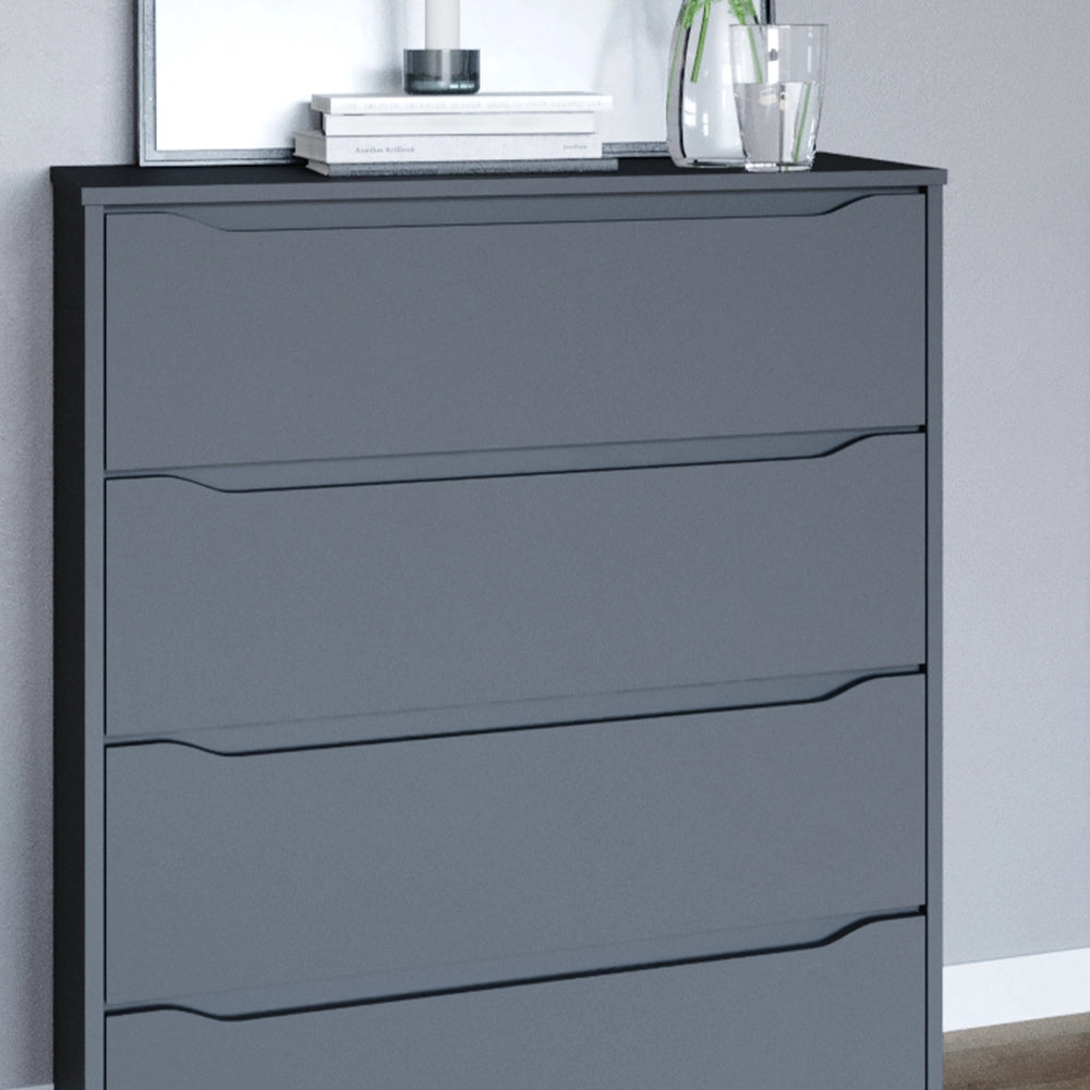 Vicco Credenza Antracite 48 x 101.6 cm con 4 cassetti