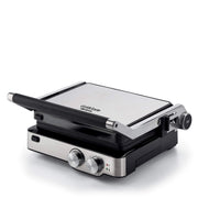Griglia Elettrica - Piastre Antiaderenti Removibili - 5 Temperature - 2000 Watt - Acciaio Inox