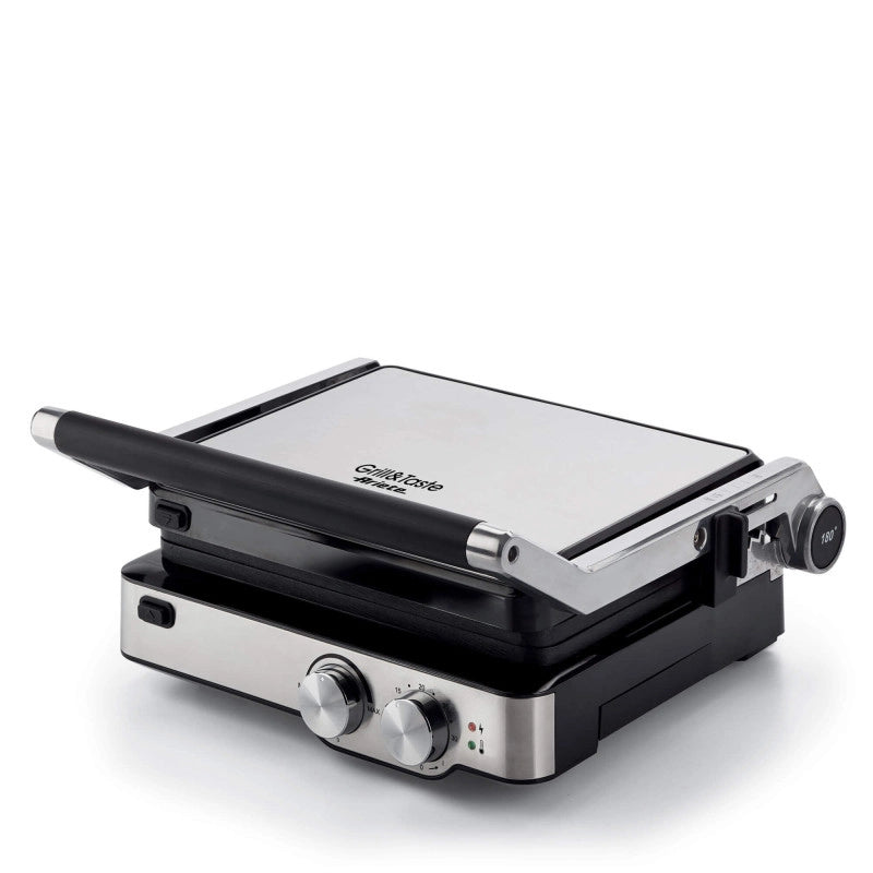 Griglia Elettrica - Piastre Antiaderenti Removibili - 5 Temperature - 2000 Watt - Acciaio Inox