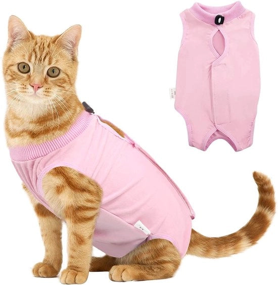 Kit di cura per animali domestici - Prevenzione di lesioni - Evita lesioni - Tenere caldo - Abbigliamento di recupero per gatti/cani - M, Rosa - Abbigliamento di recupero 

Modello: M
Dimensioni: M
Colore: Rosa
