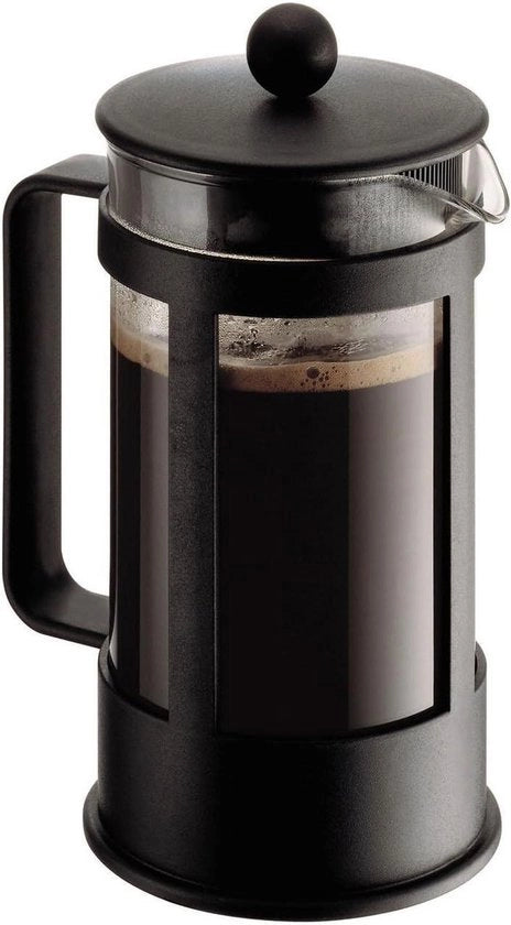 Caffettiera a stantuffo - French Press - resistente al lavastoviglie - 10 litri - nero