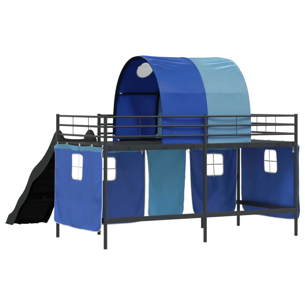 Struttura del letto loft per bambini Nero e Blu 90 x 200 cm 42020839