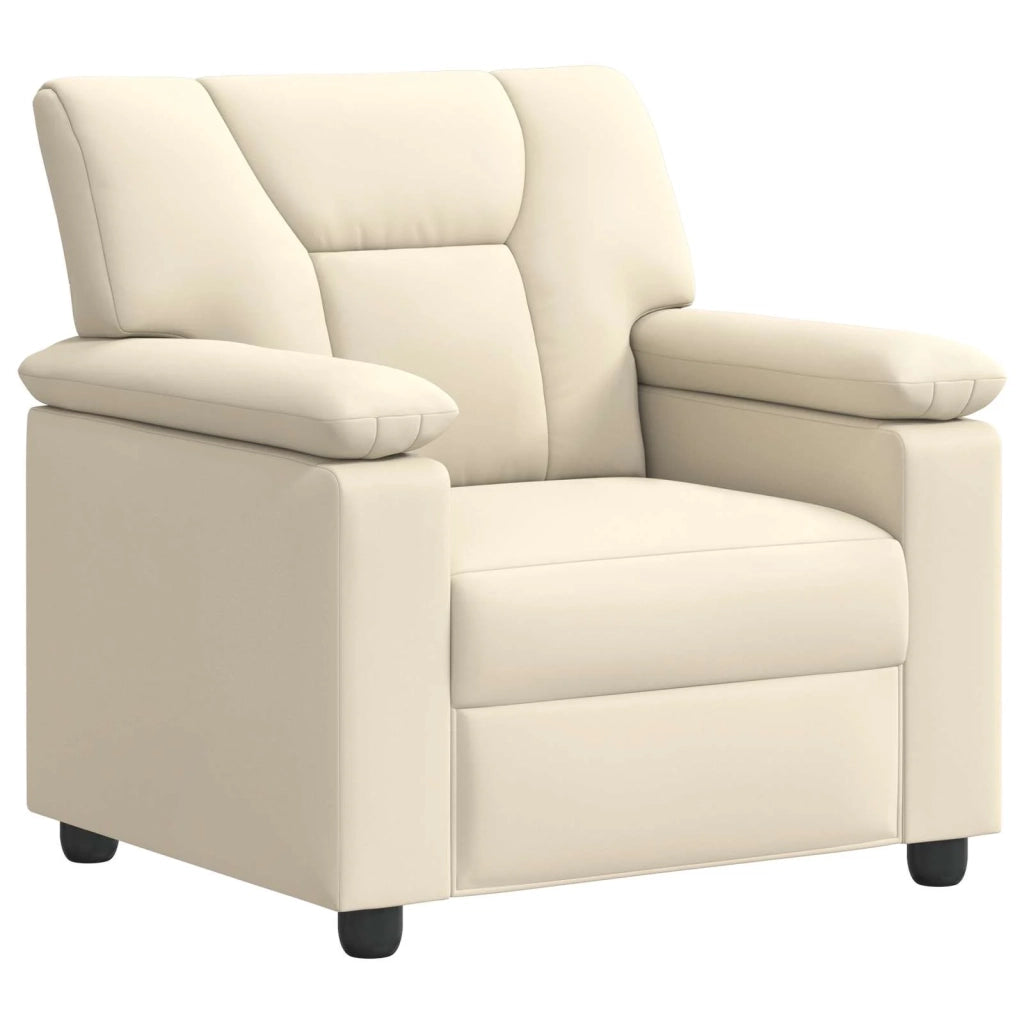 Set di divani 3 pcs Crema Similpelle 3430543