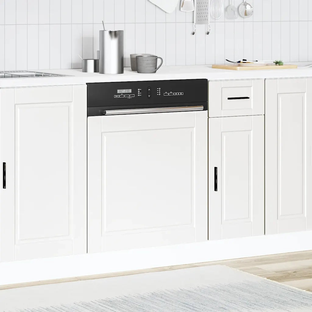 vidaXL Pannello Lavastoviglie Porto Bianco 60x1,5x67 cm in Truciolato