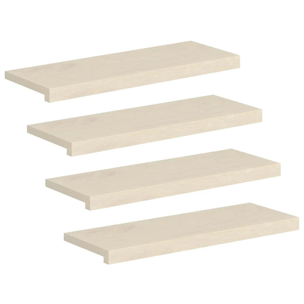 Gradini per Scale 4 pz 80 x 30 x 2 cm Bianco 3449316