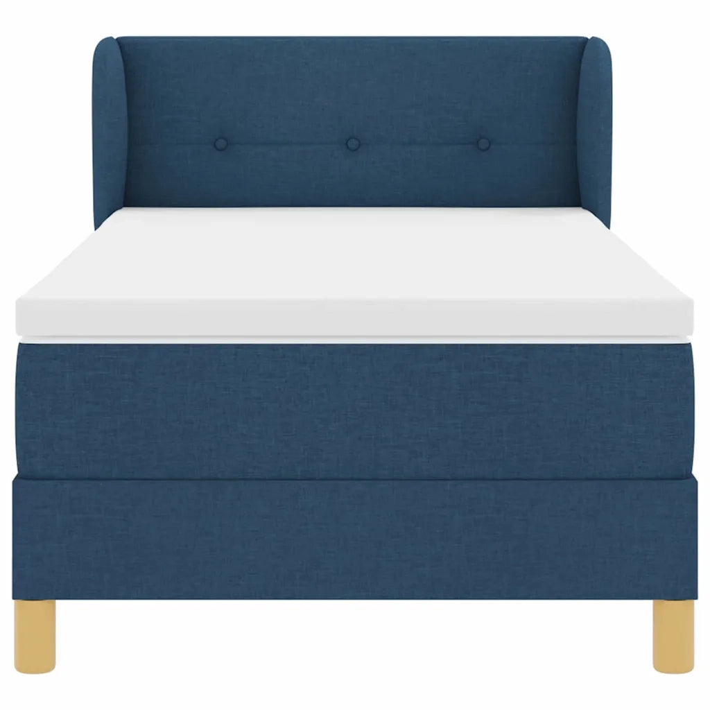 Letto a molle con materasso Blu 80 x 200 cm Tessuto 3340184