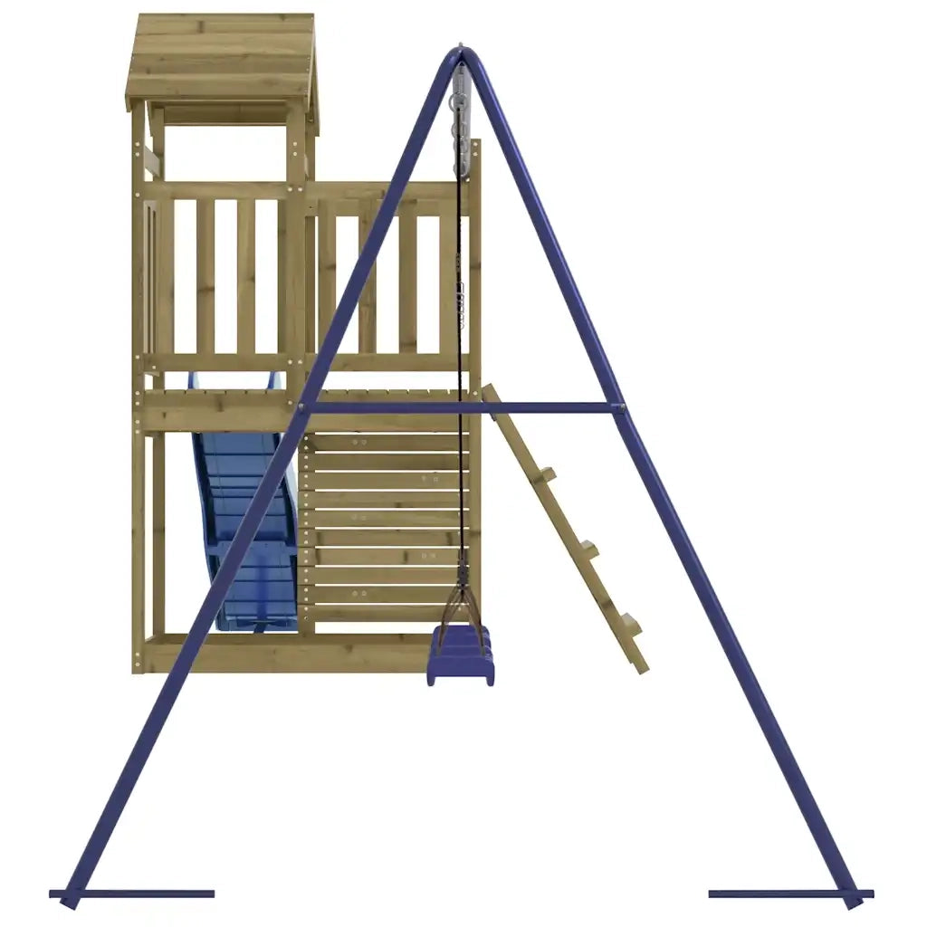 vidaXL Set da Gioco da Esterno in Legno di Pino Impregnato