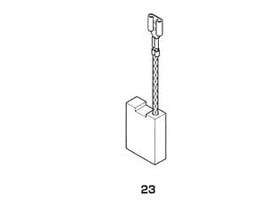 SPAZZOLE A CARBONCINO PER ELETTROUTENSILI MODELLO 23- - AEG 1746 mm.5x8x16h. - 8 pezzi
