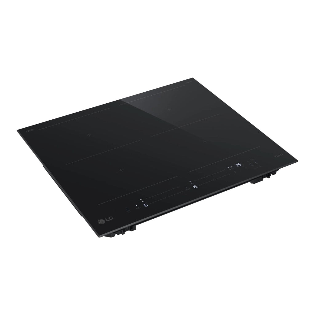 LG CBIZ2437B Piano cottura induzione 60cm, 7,4kW con limitatore, 4 zone, 2 flex, Wi-Fi