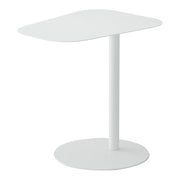 Tavolino laterale in metallo 50 x 50 x 38 cm bianco 03_0008621
