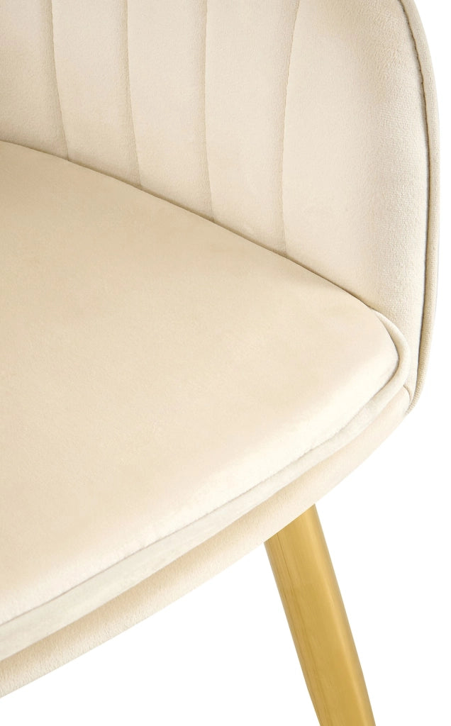 Esszimmerstuhl Cheryl Samt gold