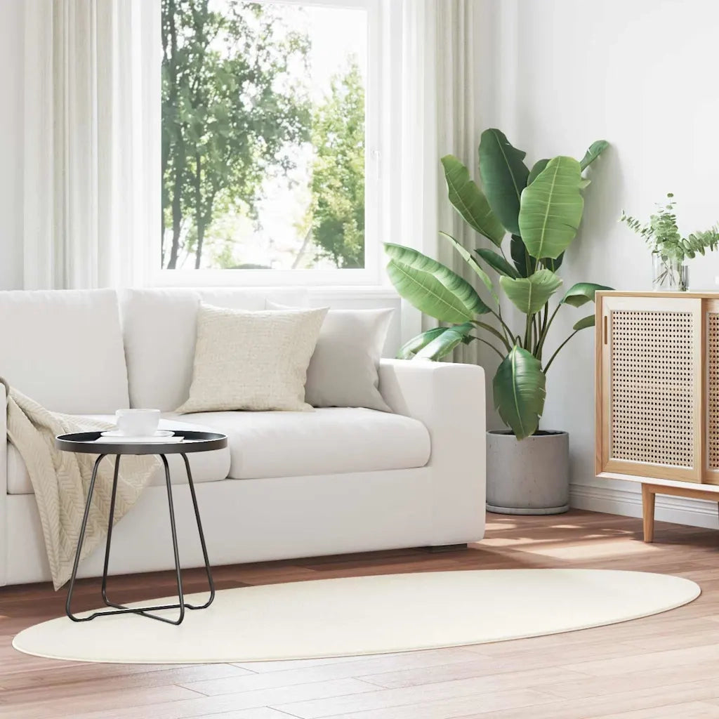 Tappeti per area | Tappeti a zone Ovale HUARTE Crema 120 x 170 cm