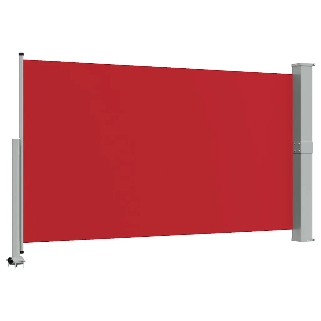 Tenda da Sole Laterale Retrattile per Patio 140x300 cm Rossa