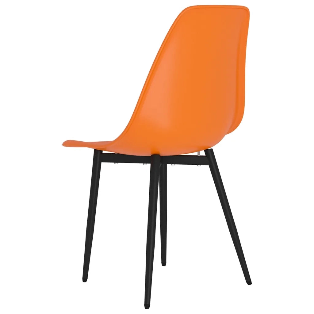 Sedie da Pranzo 4 pz Arancioni in PP cod mxl 23976