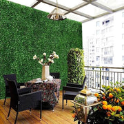Pannello di erba sintetica - schermo di giardino - muro verde foglie di edera - schermo rotante - decorazione di fondo per terrazza e balcone - 40 x 60 cm.