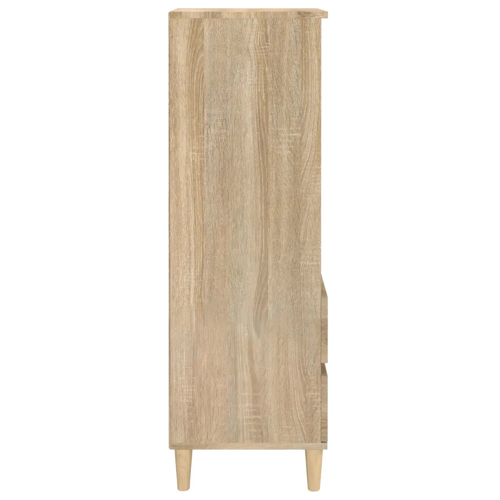 Credenza Rovere Sonoma 40x36x110 cm in Legno Multistrato