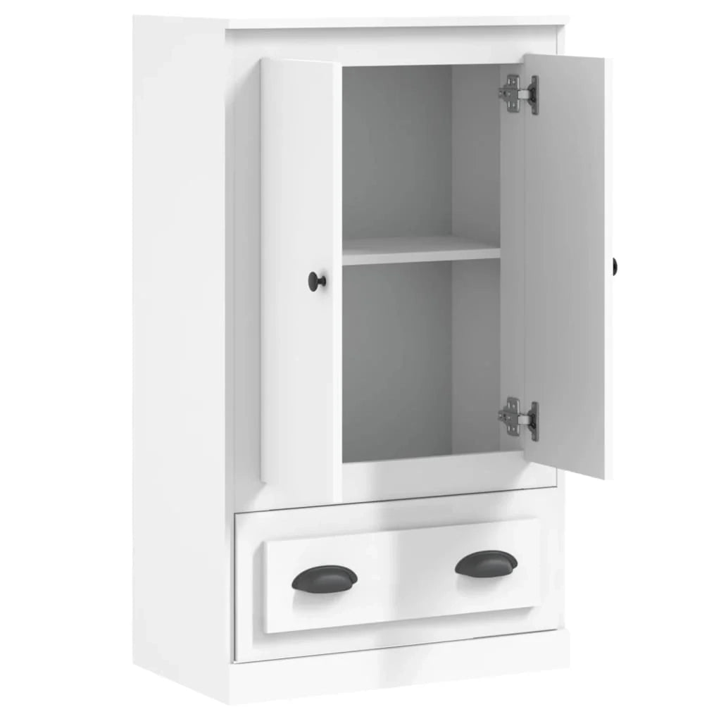 Buffet credenza cassettiera mobiletto mobile contenitore organizer per cucina soggiorno salotto alto 60 x 35,5 x 103,5 cm legno ingegnerizzato bianco 02_0032466