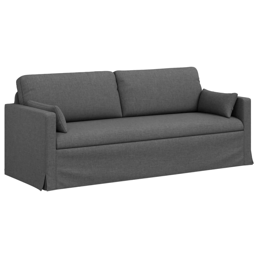 Set di divani 2 pcs Grigio scuro 198 x 78 x 80 cm Tessuto