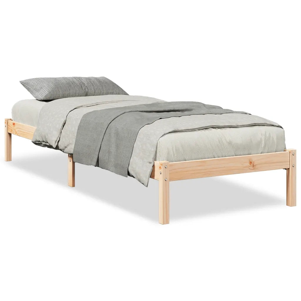 Letto Extra Lungo senza Materasso-Struttura Letto 180x200 cm in Legno di Pino 365016