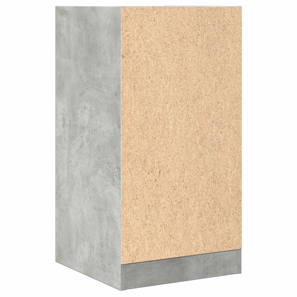 vidaXL Armadietto da Farmacia Grigio Cemento 40x41x77,5 cm Truciolato