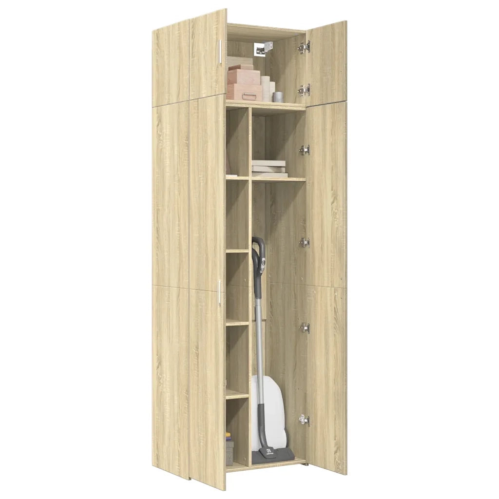 Armadietto Rovere Sonoma 70x42,5x225 cm in Legno Multistrato 3281331