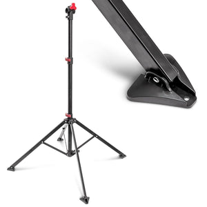 Cavalletto da officina per supporto riparazione bicicletta manutenzione regolabile nero 105 -190 cm 3413010/2