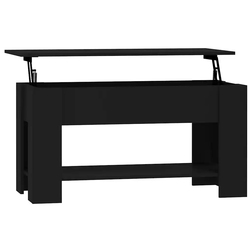 Tavolino da Salotto Nero 101x49x52 cm in Legno Multistrato 809702
