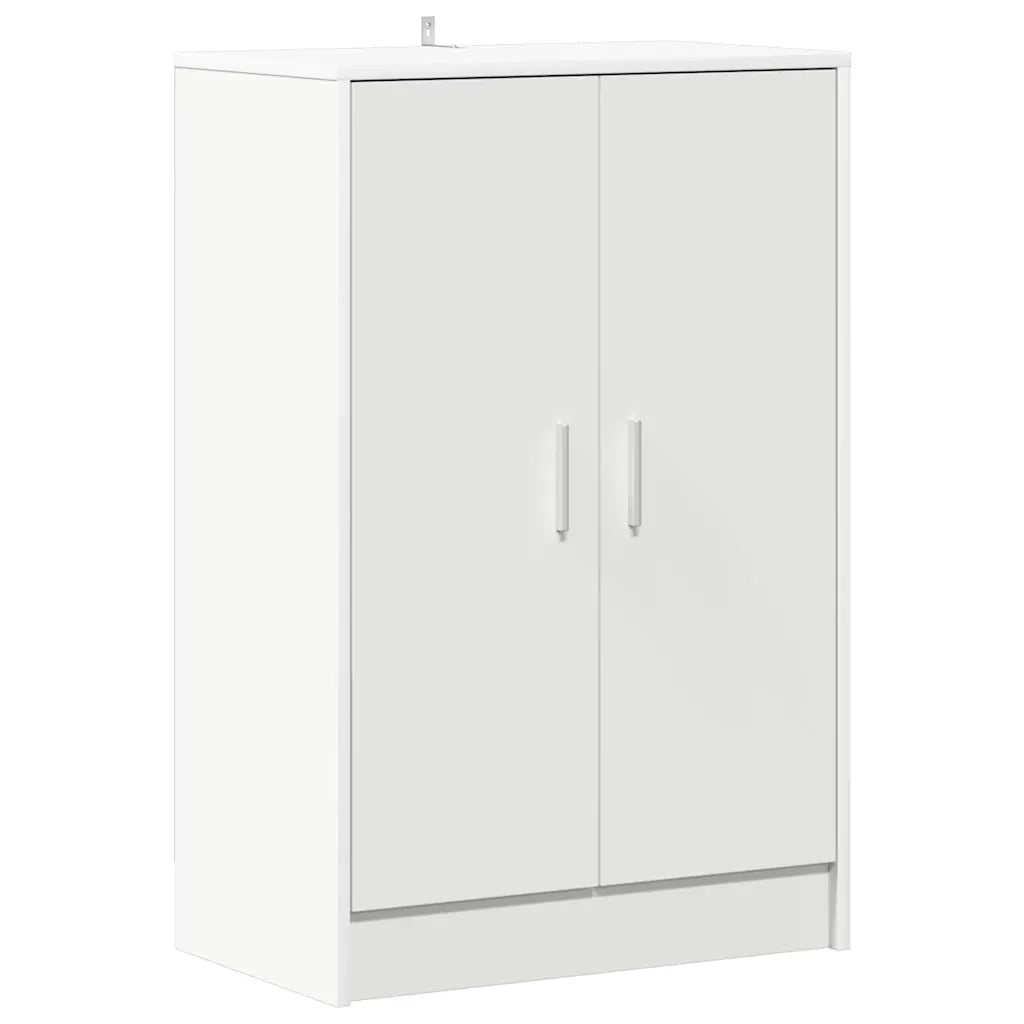 Scarpiera Bianca 60x35x92 cm in Truciolato 808927